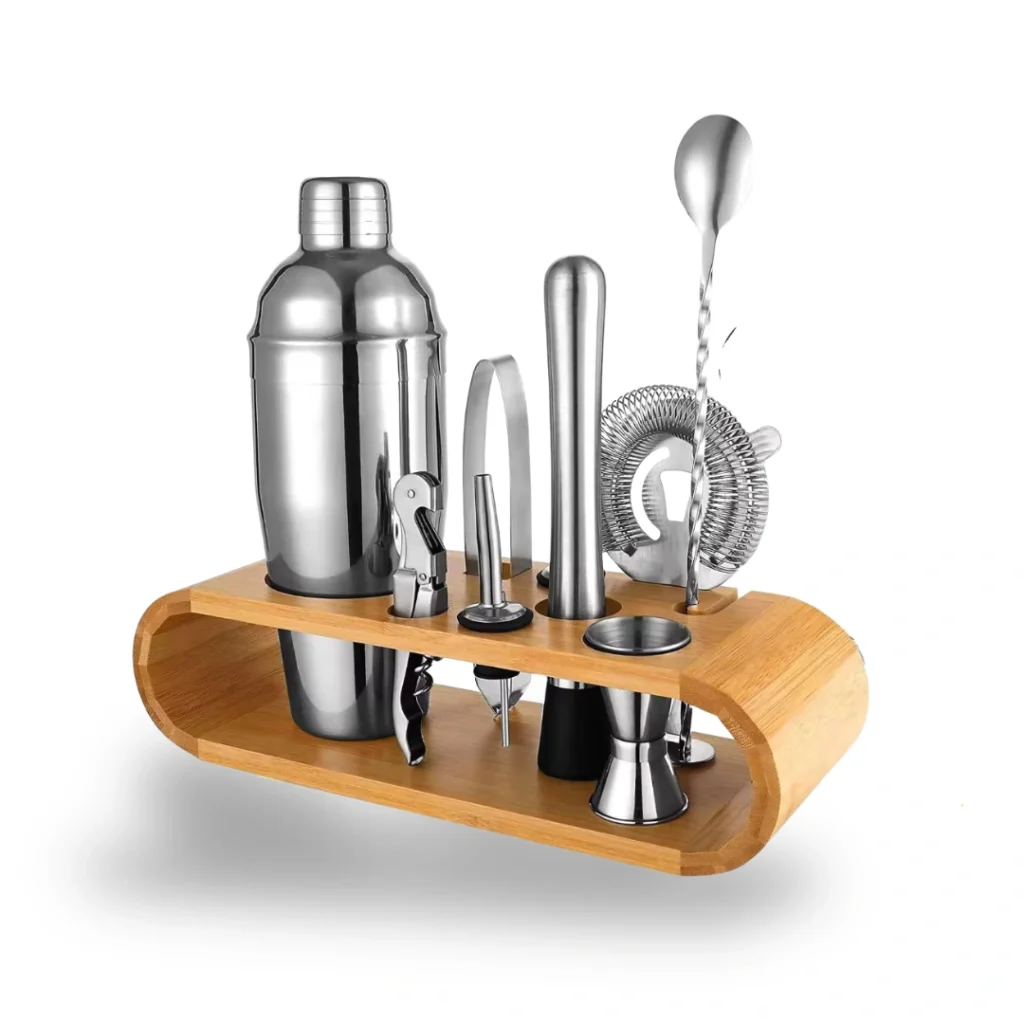 10pcs Cocktail Shaker Bar Tools Set onemall.lk