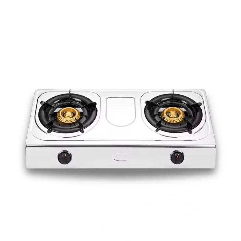 2 Burner Silver Gas Cooker Energy Saving onemall.lk
