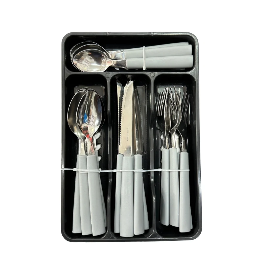 25 Pcs Stainless Steel Cutlery Set Box onemall.lk
