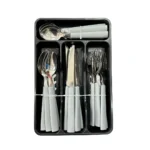 25 Pcs Stainless Steel Cutlery Set Box onemall.lk