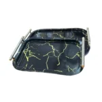 2pcs Metal Tray Set Hobby Lobby Plates Fancy Steel Trey Set onemall