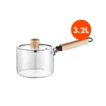 3.2L Borosilicate Glass Milk Pot onemall.lk