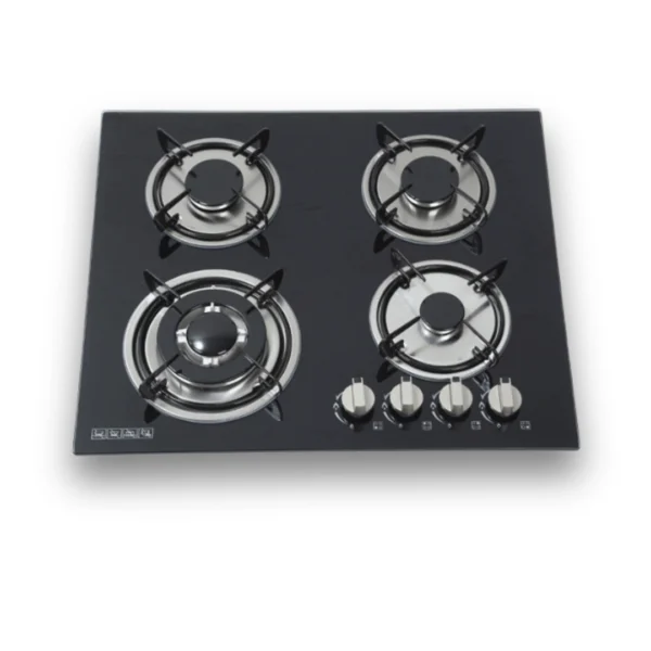 4 Burner Glass Top Hob & Gas Stove