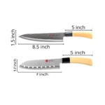 5pcs Stainless Steel Knife Set Original Ying Guns onemall.lk