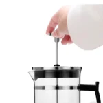 600ml French Press Pot Coffee Maker Silver5 - Onemall.lk