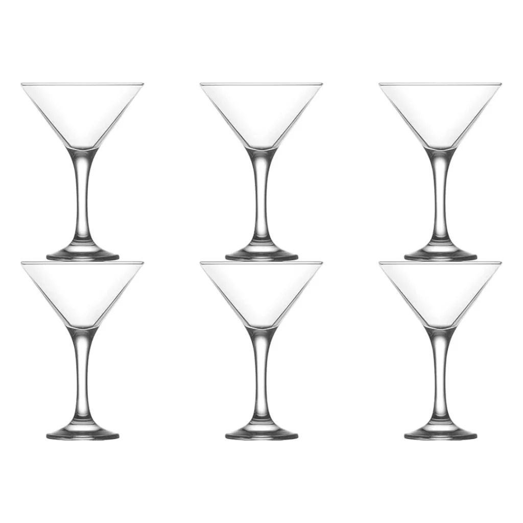 6PCS 190ml Martini Glass onemall.lk