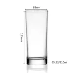 6PCS 310ml Glass Tumbler onemall.lk