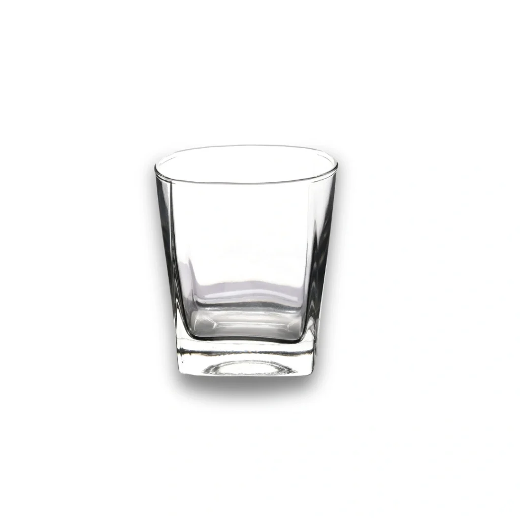 6Pcs 165ml Square Glass onemall.lk