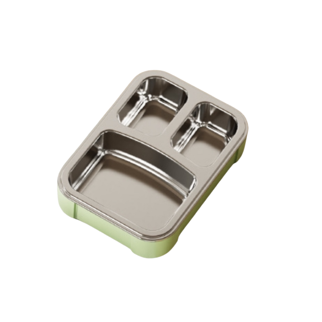 780ml 3Grid Lunch Box SS304 onemall.lk