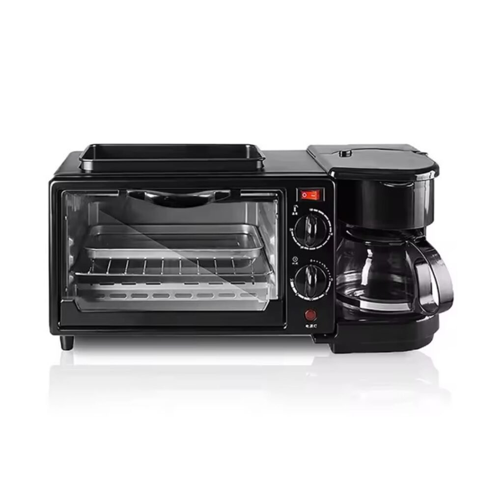 Breakfasts Maker 3 in 1 onemall (7) - Onemall.lk 3 In 1 Breakfast Maker Multifunctional, Coffee Machine,Toaster, Electric Oven, onemall.lk