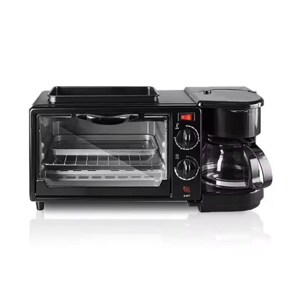 3 In 1 Breakfast Maker Multifunctional, Coffee Machine,Toaster, Electric Oven, onemall.lk