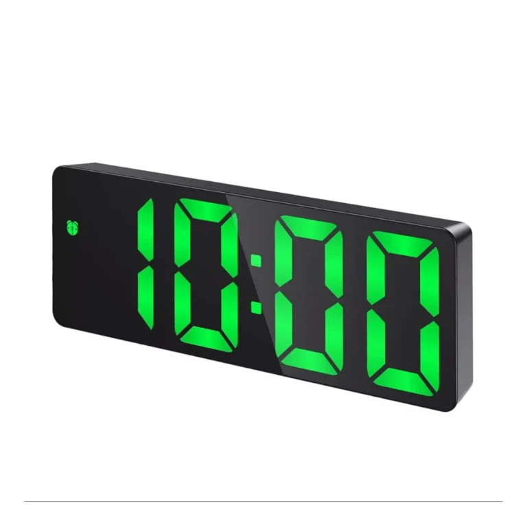 Digital Alarm LED Clock With Temperature Display Adjustable Brightness Electric onemall.lk