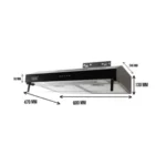 Euro 60cm Wide Cooker Hood ONEMALL.LK
