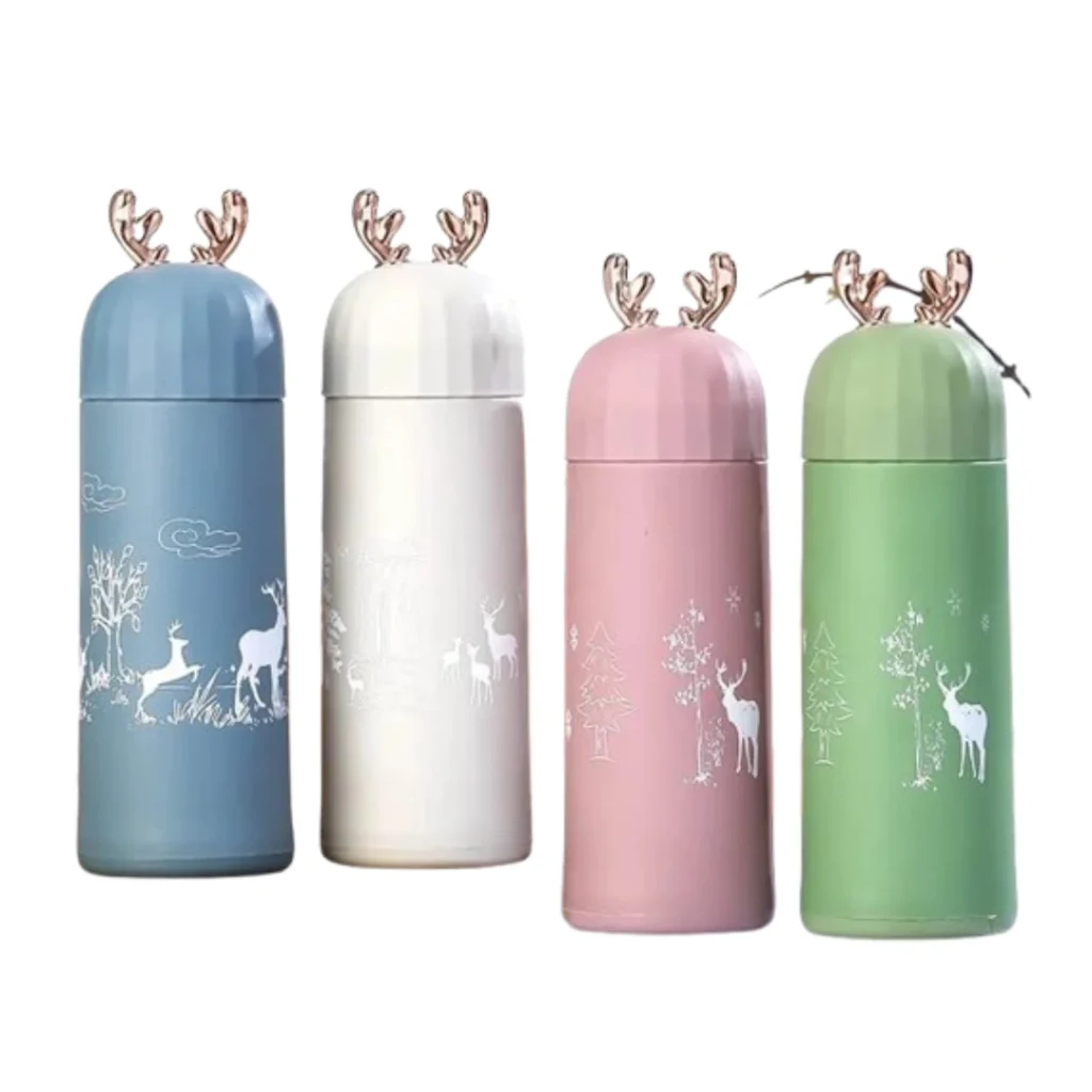 Glass Water Bottle Blossom 450ML onemall.lk