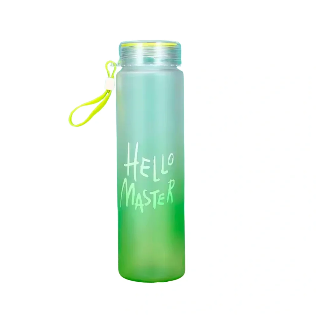 Glass Water bottle Hello Master onemall.lk