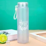 Glass Water bottle Hello Master onemall.lk