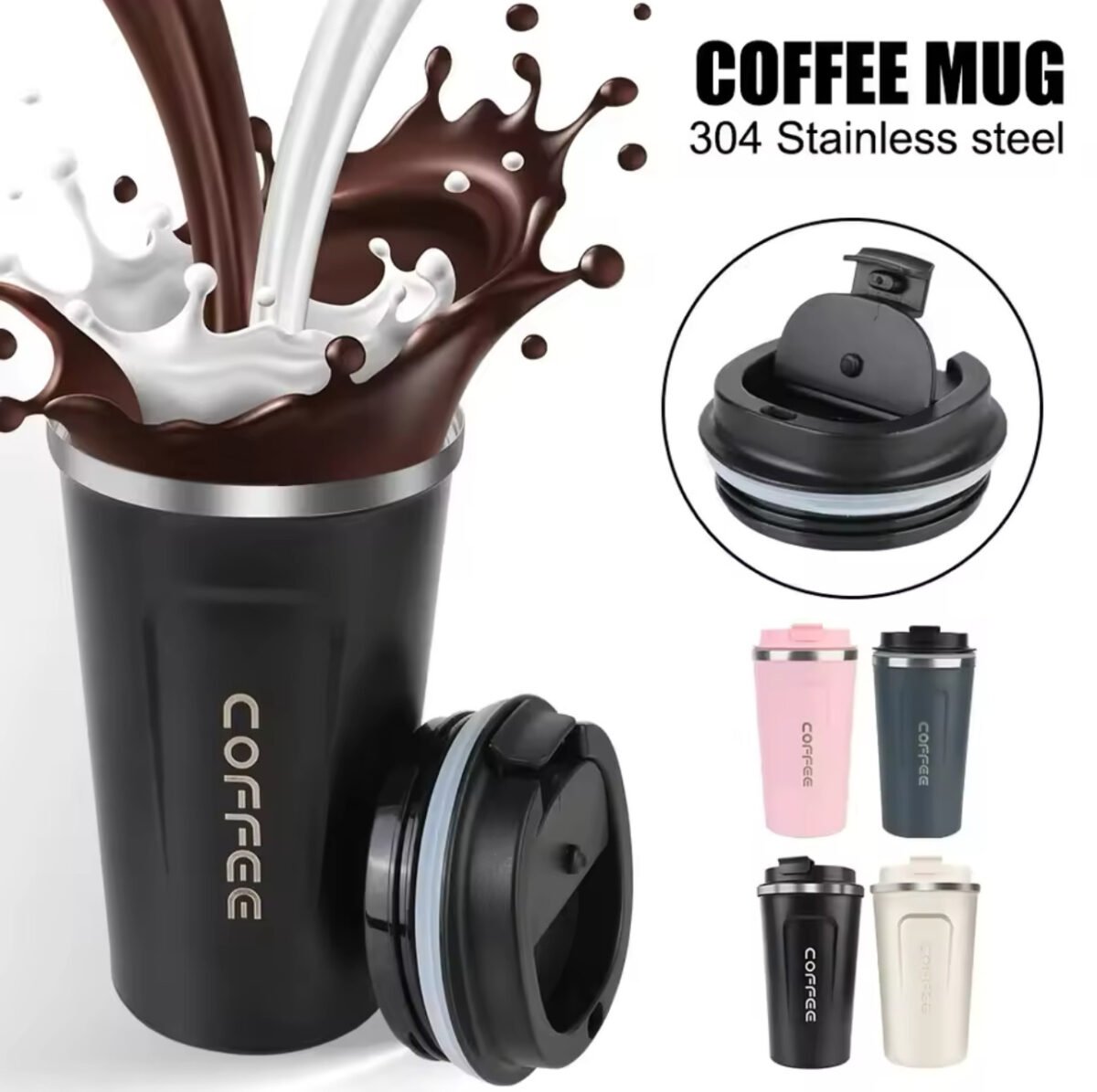 500ml Vacuum insulated Steel Coffee Cup OneMall.lk