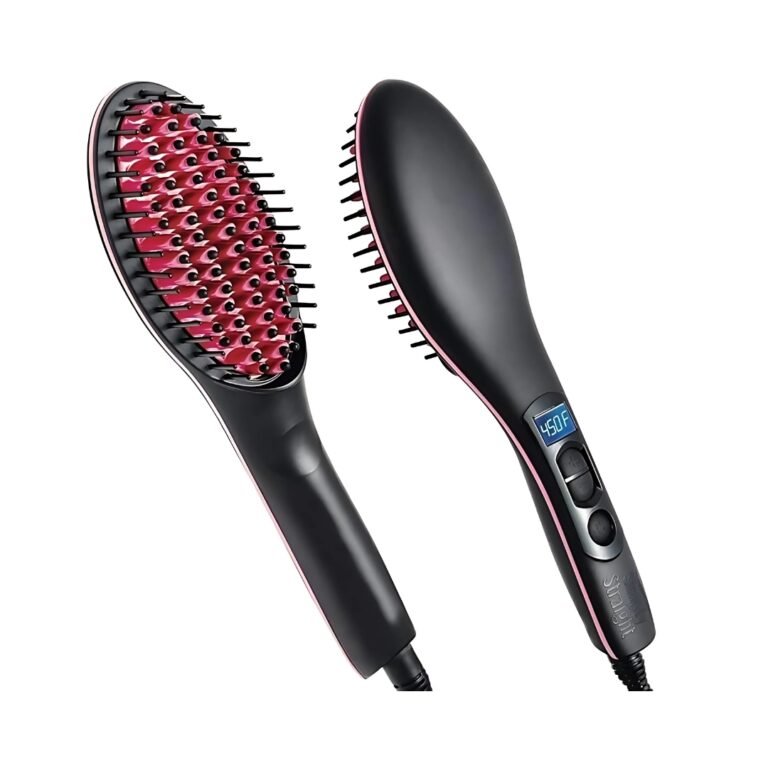 Simply Straightener Hair Brush, Straightening Machine, 3 in 1 Ceramic Fast Hair Straightener For Women's onemall.lk