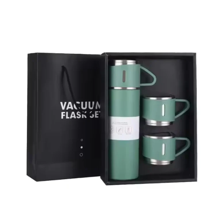 Vacuum Flask Cup 3 Lids With Gift Box onemall.lk