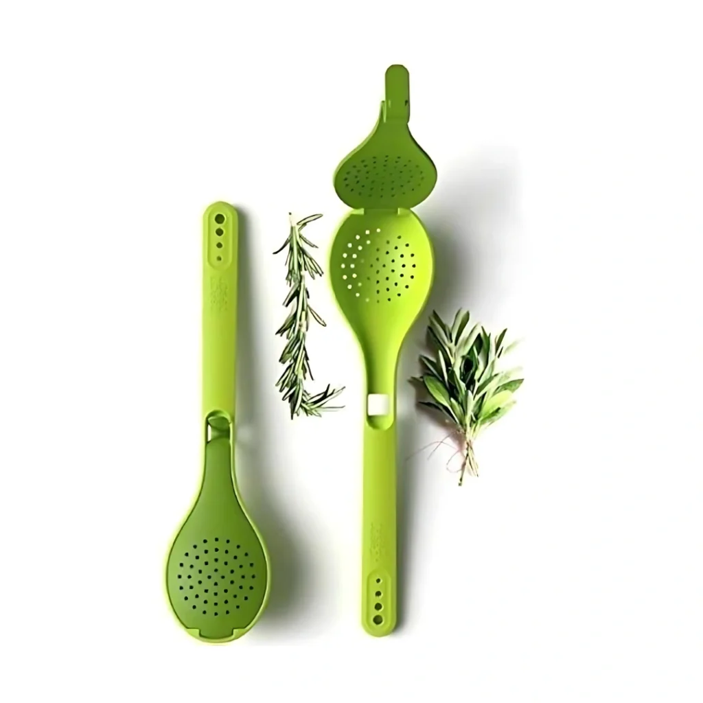 2 in 1 Herb Infusing Spoon Flavor Seasoning ToolSeasoning Spoons for Sabzi Dal Pasta etc. Convenience Cooking Soup Bag Seasoning Soup Spoon onemall.lk