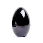 24 Pieces Stainless Steel Flatware Set with Egg-shape Tableware Storage Holder (1) - Onemall.lk 24 Pieces Stainless Steel Flatware Set with Egg-shape Tableware Storage Holder, Silver Black Cutlery Set Utensils Including Fork Spoon Knife Set onemall.lk