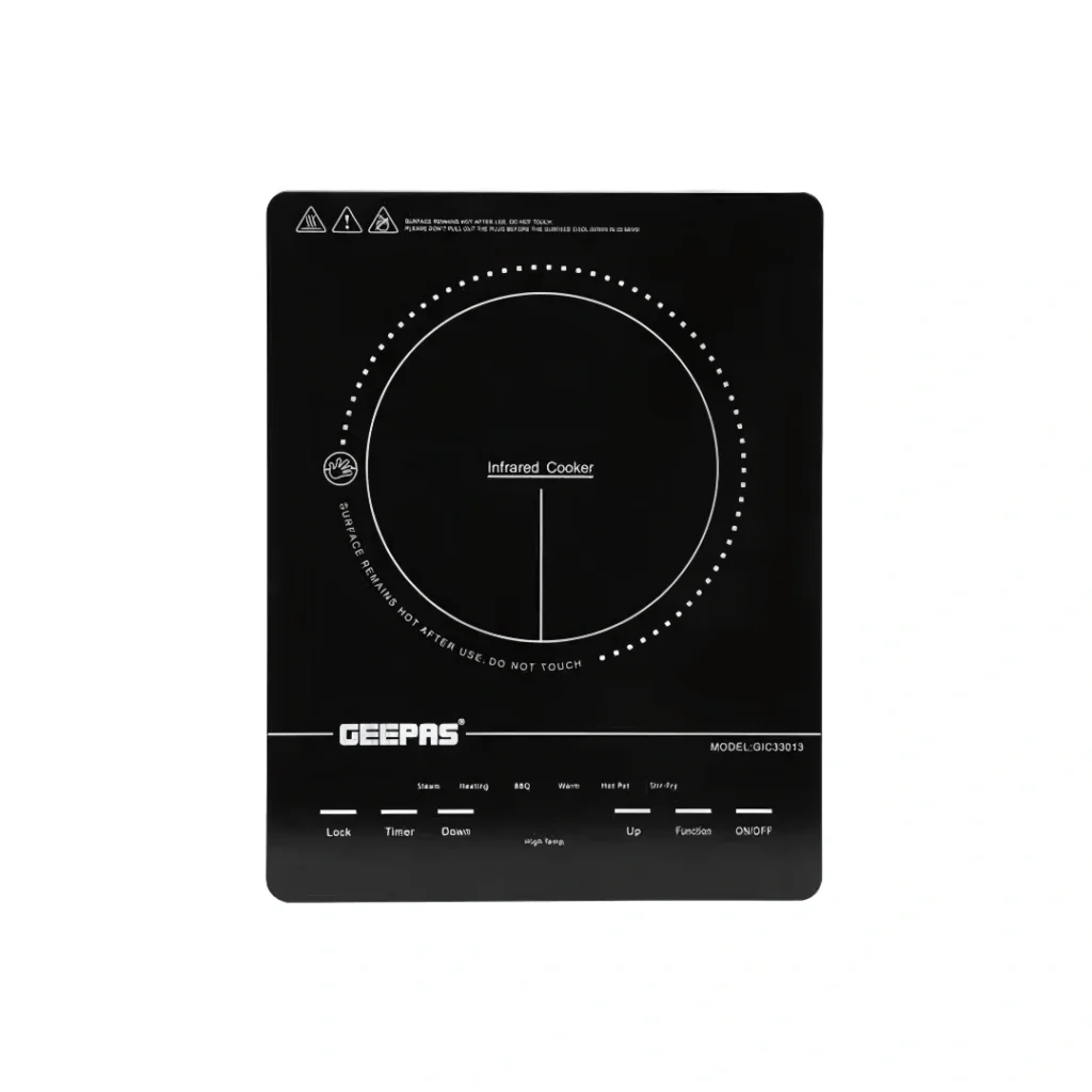 Electric Geepas Touch Infrared Cooker 200W Black onemall.lk