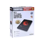 Electric Geepas Touch Infrared Cooker 200W Black onemall.lk