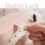 Leather Small Portable Travel Case Mini Jewelry Box for Women Girls Organizer onemall.lk