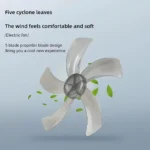 SAIKON SKFS1566 Stand Fan 5 Blade Black Body With Timmer onemall.lk