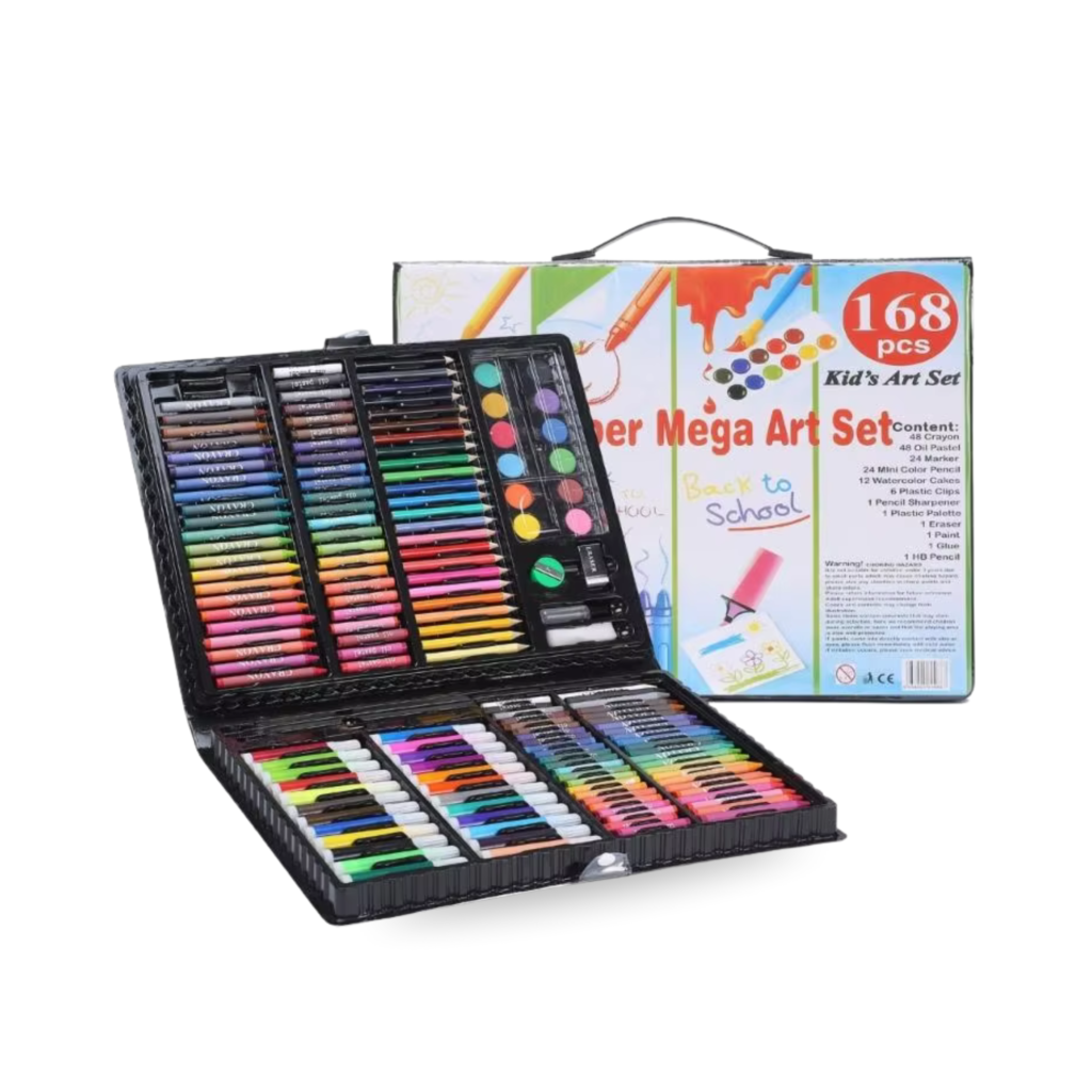 168Pcs Coloring Art Colored Pencils Kits for Kids Art Set Portable Drawing Painting Art and Crafts Supplies Gift. onemall