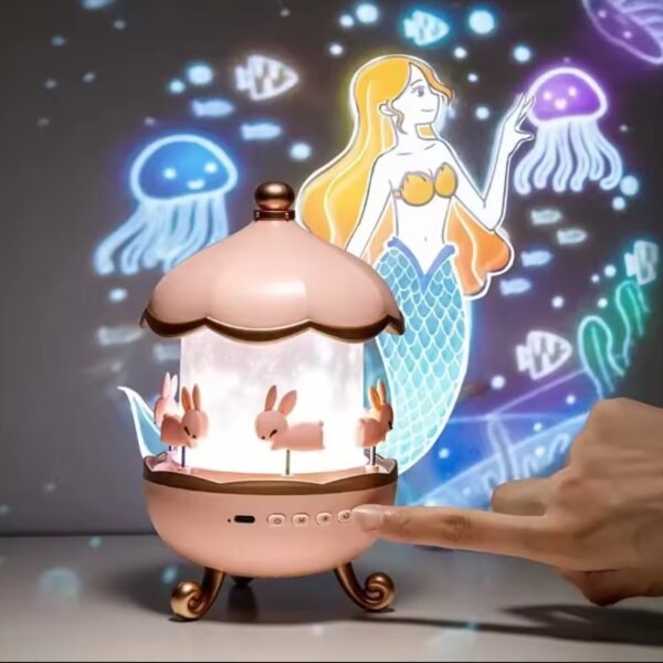 Starlight projector creative romantic gift toy girl children music box birthday gift night light