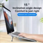 Universal Metal Foldable Laptop Stand with Non-Slip Support for Macbook Pro Air Lenovo Laptops - Image 3