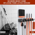 Mop Clip Holder Heavy Duty Wall Mounted Mop Clip Broom - Image 4
