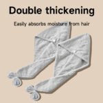 Hair Towel MicrofiberHair Drying Cap Quick Wet
Soft Comfortable Reusable - Image 6