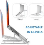 Laptop Stands 7-Levels Adjustable , laptop stand aluminium adjustable riser Laptop Holder for desk Compatible with 9"-15.6" - Image 6
