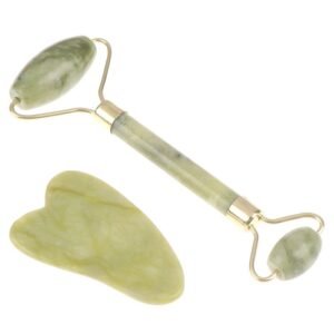 Natural Rose Jade Roller Face Massage onemall (3) - Onemall.lk