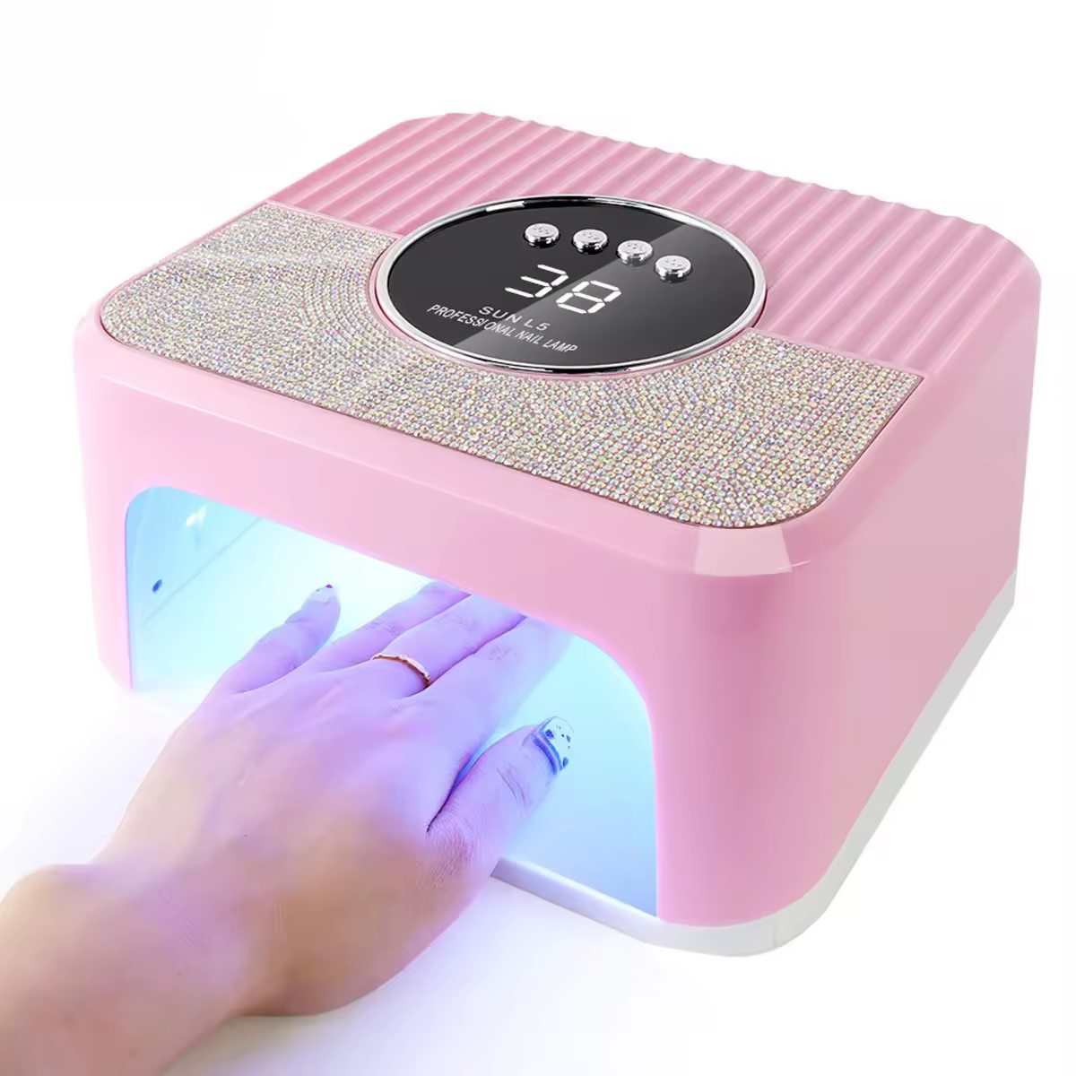Manufacturer-Direct-Sales-SUN-L5-High-Power-268W-Nail-Dryer-UV-Lamp-Salon-Tool-UV-LED-Nail-Dryer-Nail-Lamp-with-Diamond - Onemall.lk