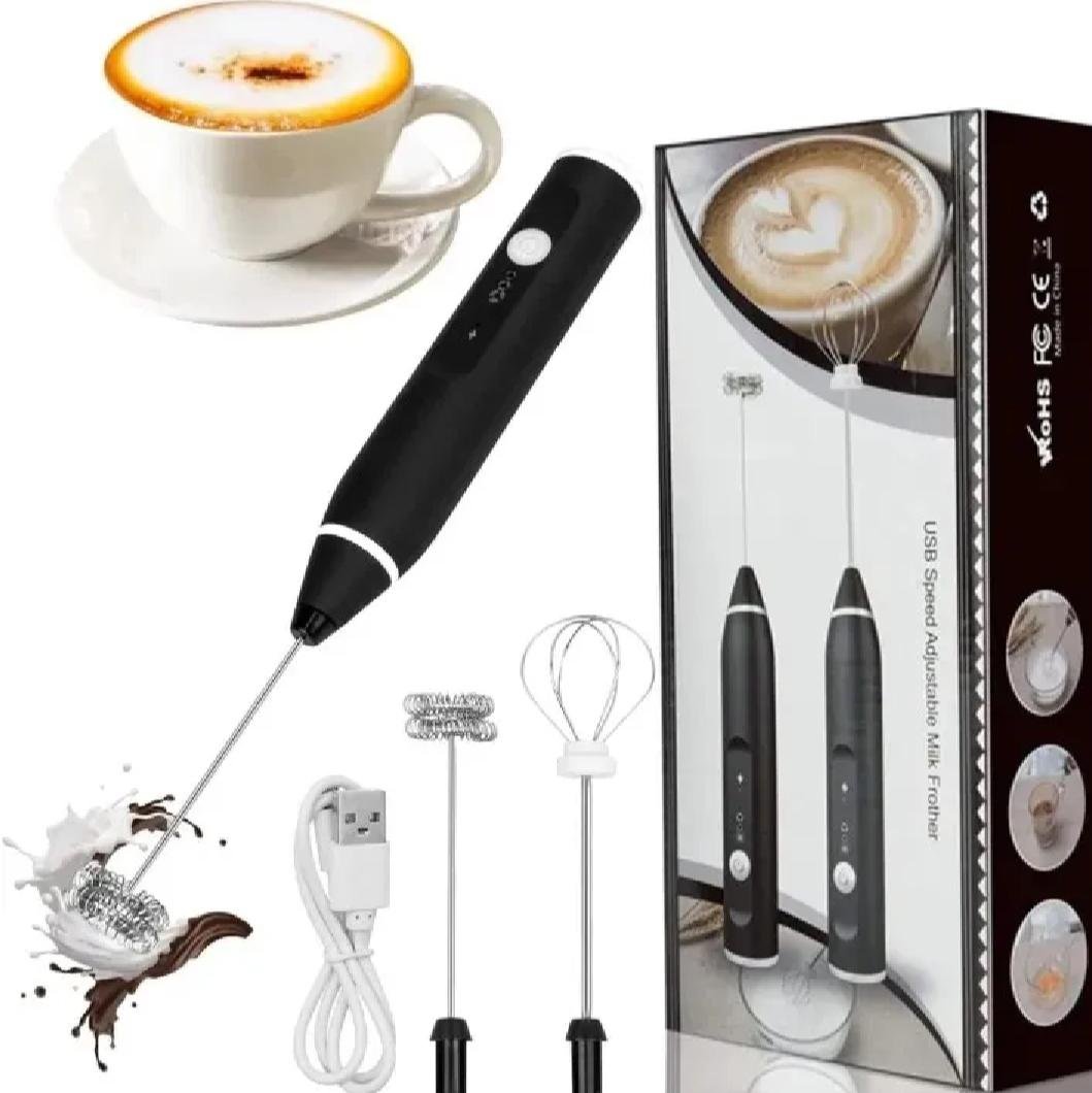 3f45ee88b777eaac4236b1e17077c65d Milk Frother - USB Rechargeable Handheld Electric Foam Maker - Image 1
