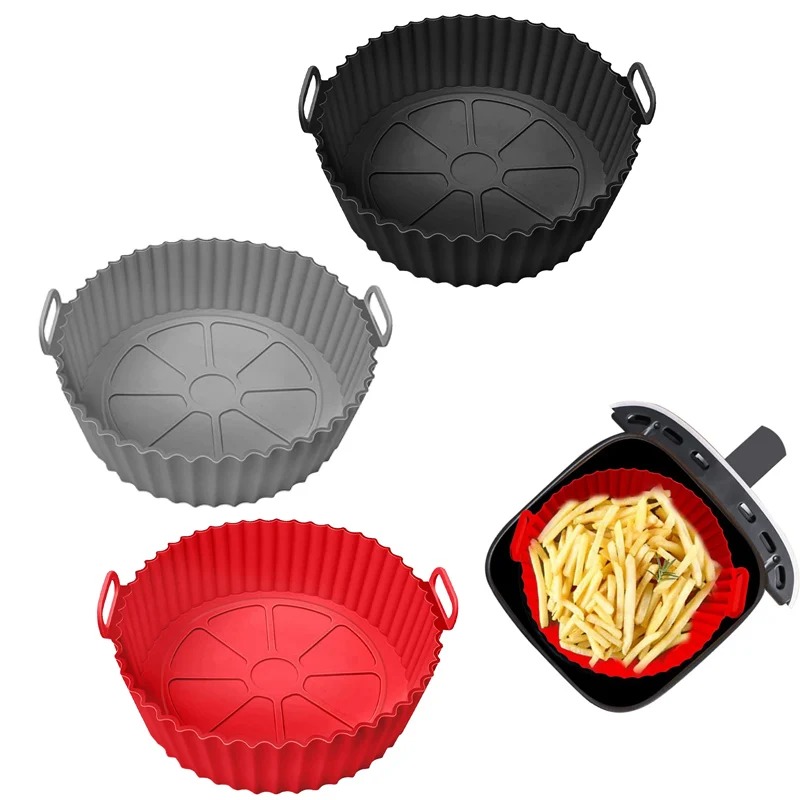 81505fefc538d245ec5d0d3449dbe275 Air Fryer Silicone Liners - Reusable Non-Stick Pot Liner - Image 1