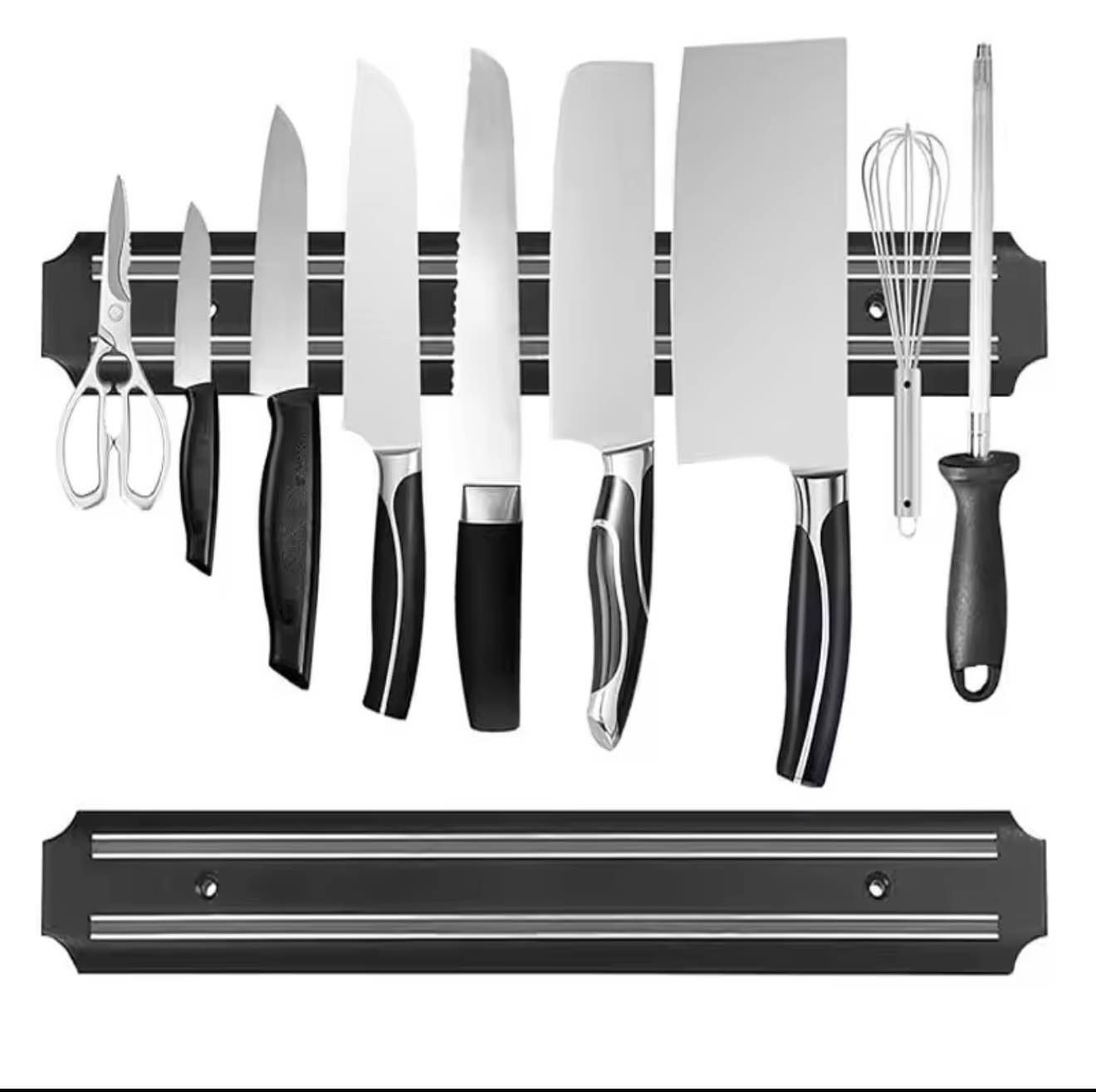 Sa18b6f0bf0404ba9ba30958e8a65f4fc7 Multipurpose Magnetic Knife Rack Strip - Wall Mounted - Image 1