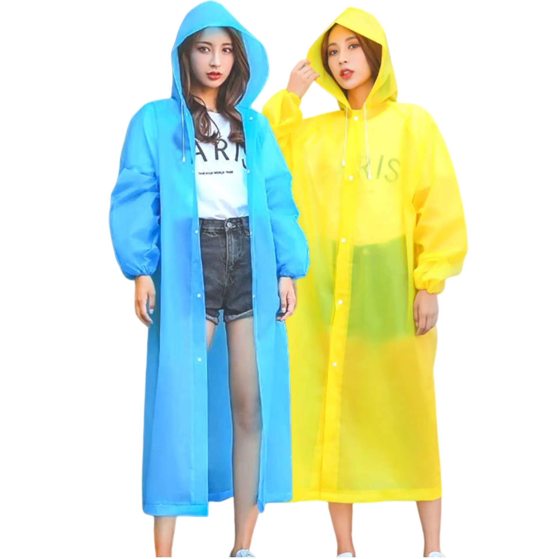 Sc70f15e91ccb4987a12b3bbb03e367c4R.jpg_2200x2200q80.jpg_ Fashion Adult Raincoat - Thickened Waterproof EVA Rain Coat - Image 1