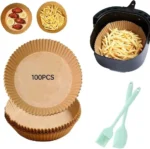 100PCS Disposable Air Fryer Parchment Paper Baking Liner - Image 3