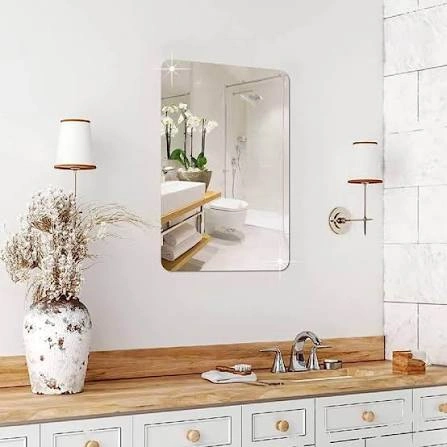 images (3) 3D Acrylic Mirror Sticker - Self-Adhesive Soft Mirror (1Pc) - Image 1