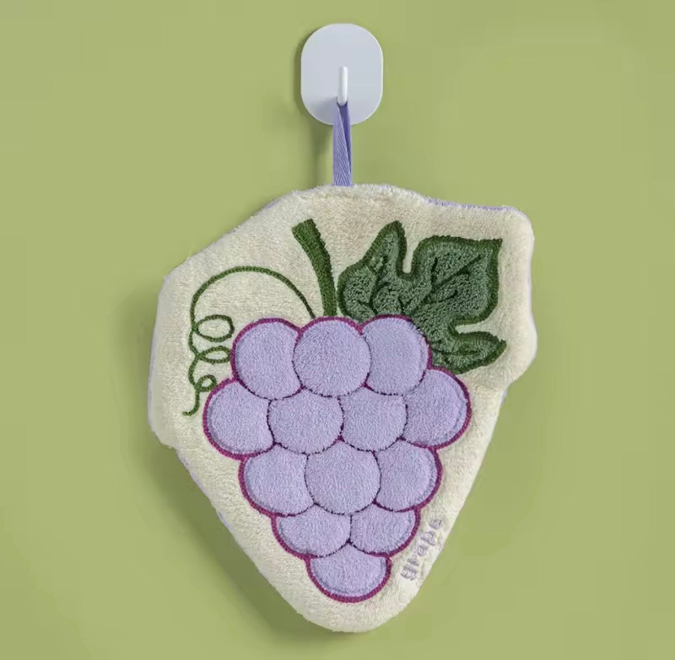 screenshot-6 Fruit Hand Towel Kitchen Absorbent Cleaning Cloth Soft Bath Hanging Towels Kids Bathroom Flower Hand Cloth Home Supplies - Image 1