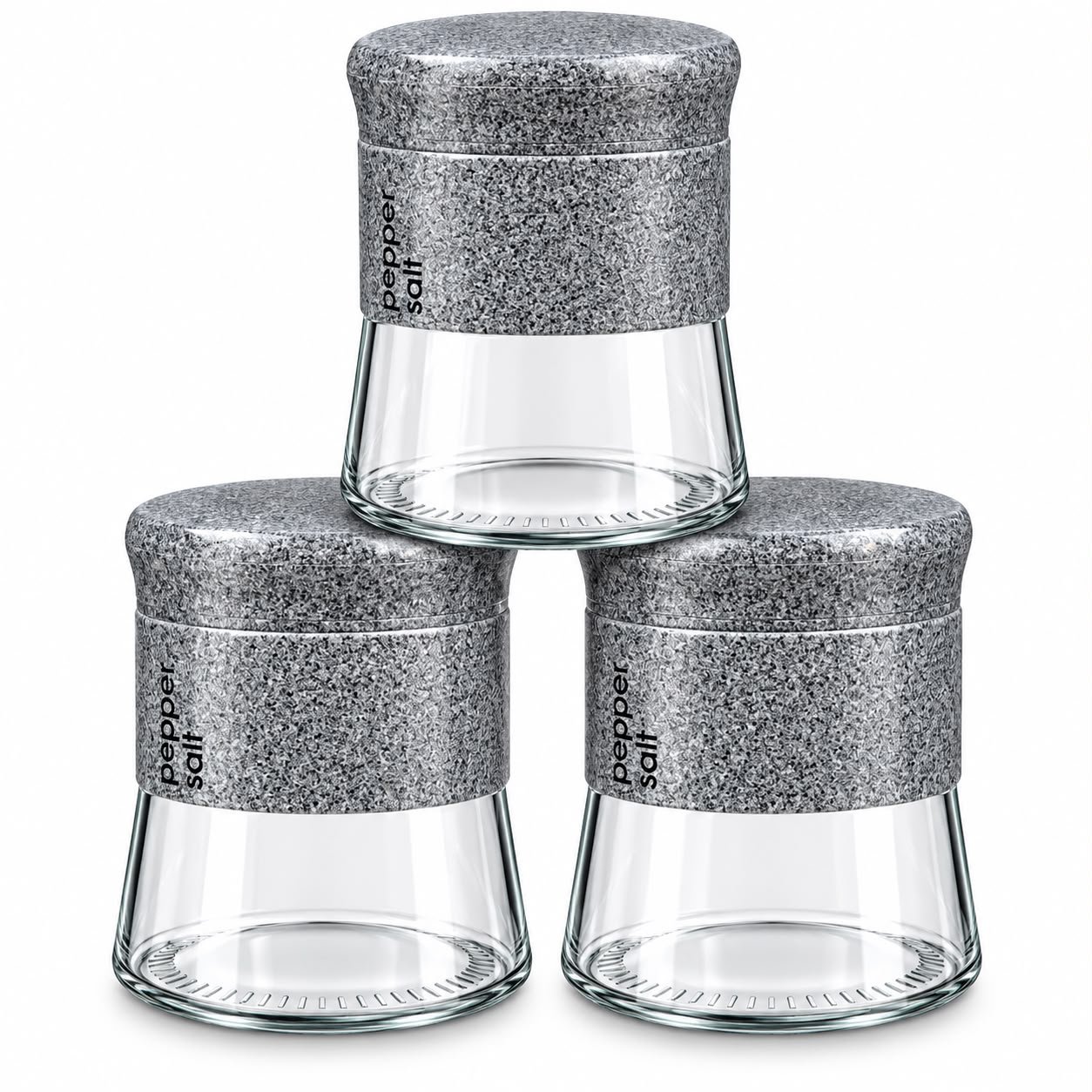 WhatsApp Image 2026-09-07 at 12.13.16 PM (2) 3pcs Glass Storage Jar Set Tea Coffee Sugar Jar - Image 1