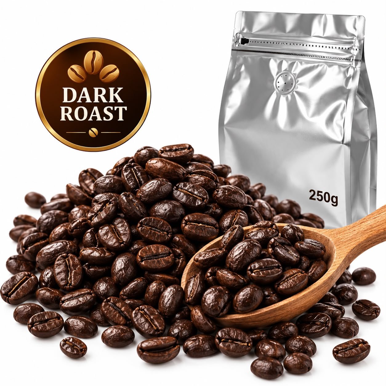 WhatsApp Image 2026-09-07 at 12.14.31 PM Dark Roast Whole Bean Coffee – 100% Arabica – 250g - Image 1