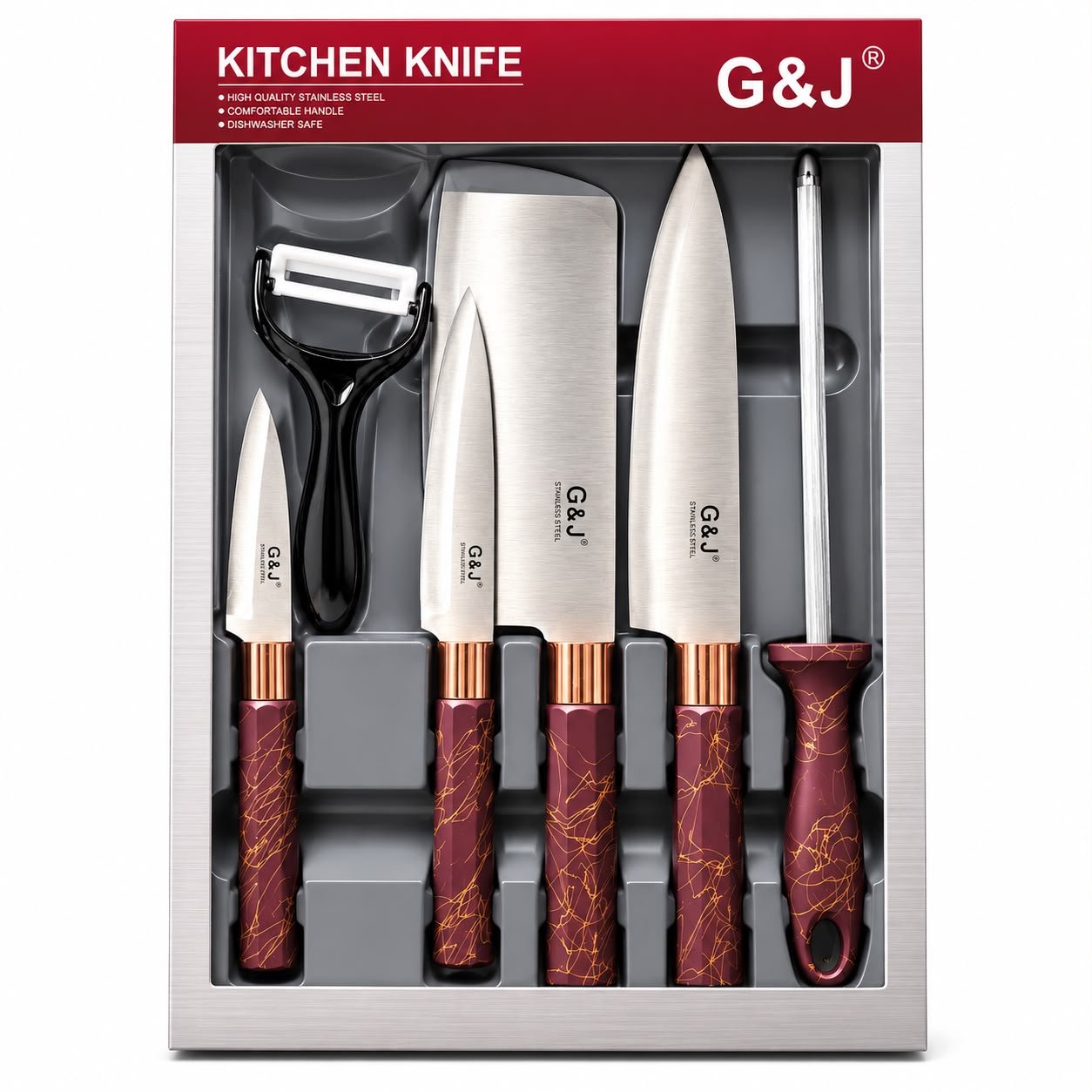 WhatsApp Image 2026-09-18 at 4.50.38 PM 6pcs G&J Kitchen Knife Set – Black - Image 1